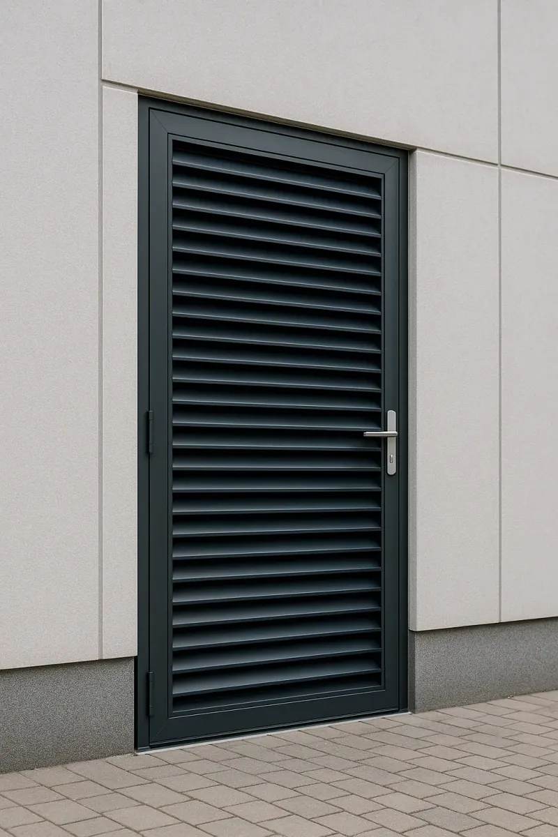 steel louvred doors - professional steel doors available in bath from UK manufacturers